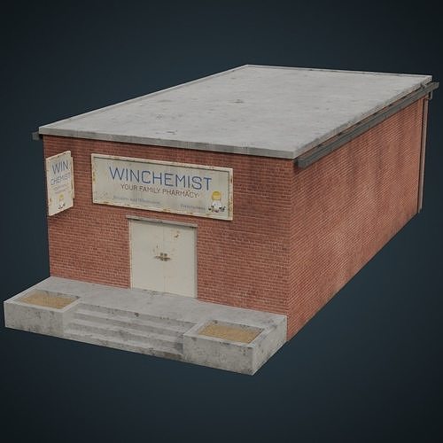 Building 3B Low-poly 3D model