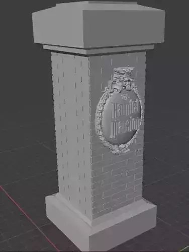 Haunted Mansion Pillar 3D print model
