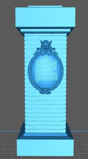 Haunted Mansion Pillar 3D print model_2