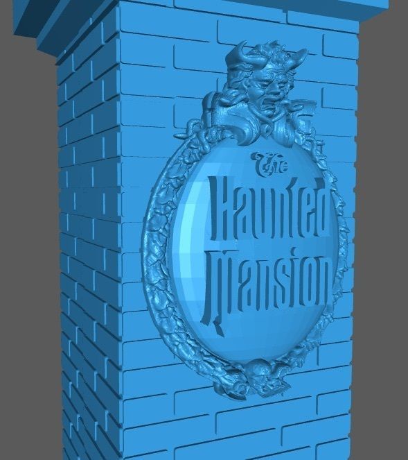 Haunted Mansion Pillar 3D print model_3