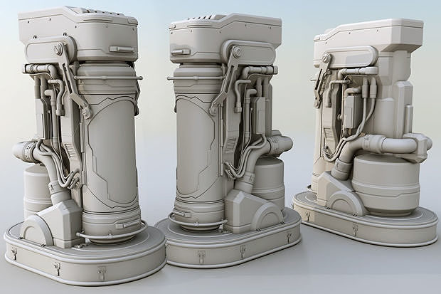 MECS70-B Stasis Pod 3D print model