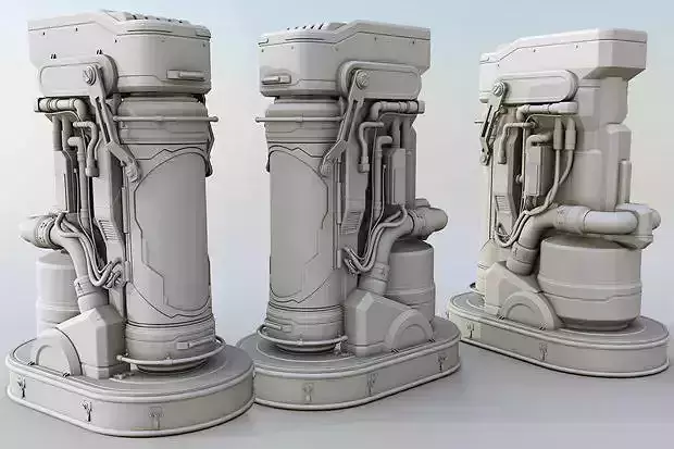 MECS70-B Stasis Pod 3D print model