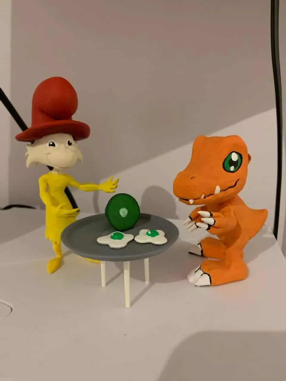 Sam I Am Dr Suess Green Eggs and Ham Character 3D print model