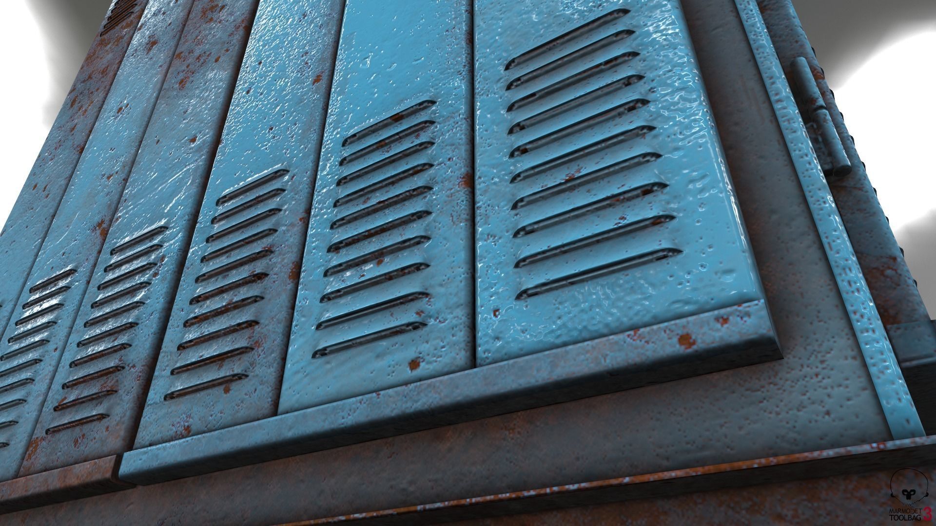 Transformer Substation Low-poly 3D model_18