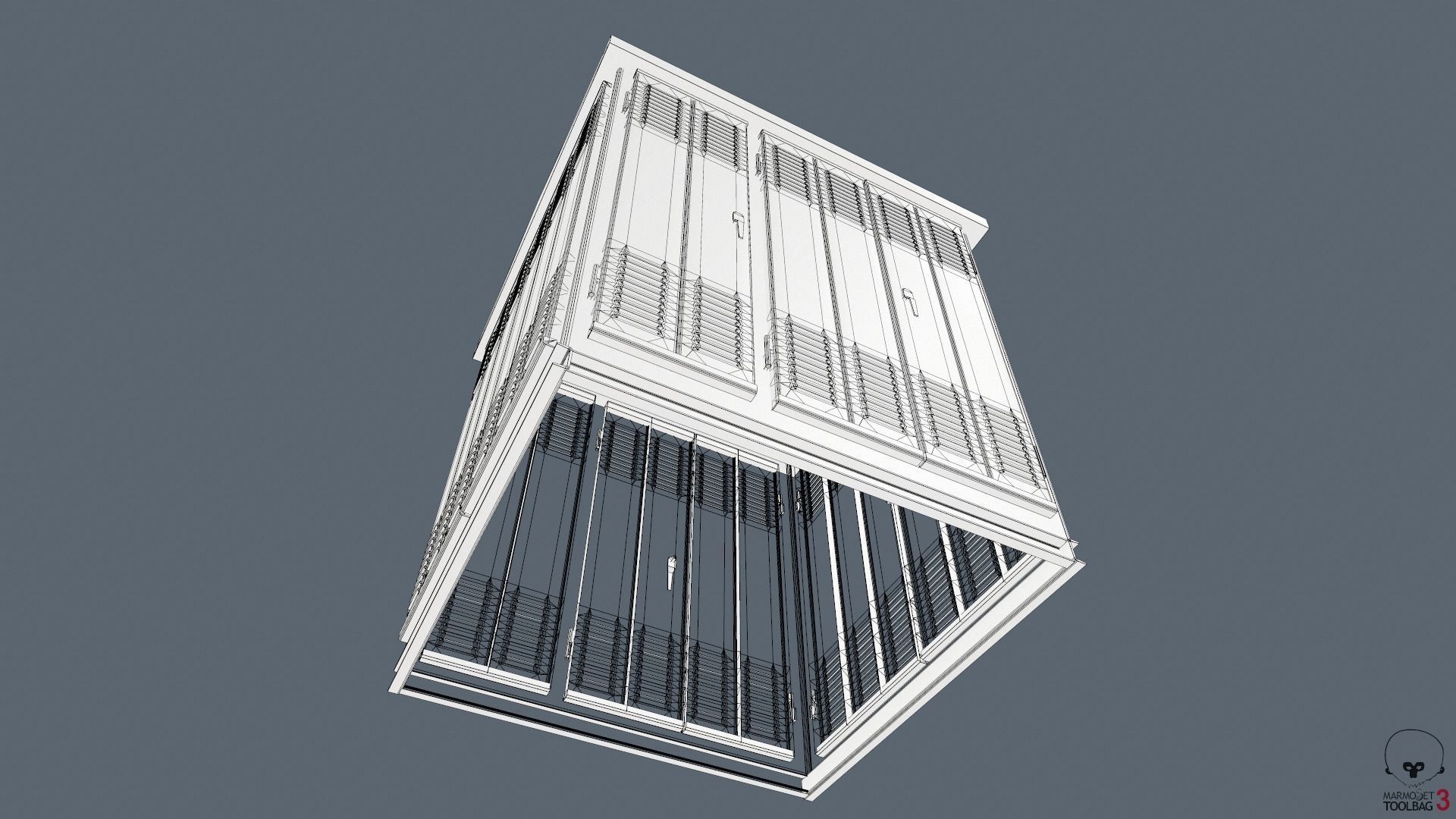 Transformer Substation Low-poly 3D model_38