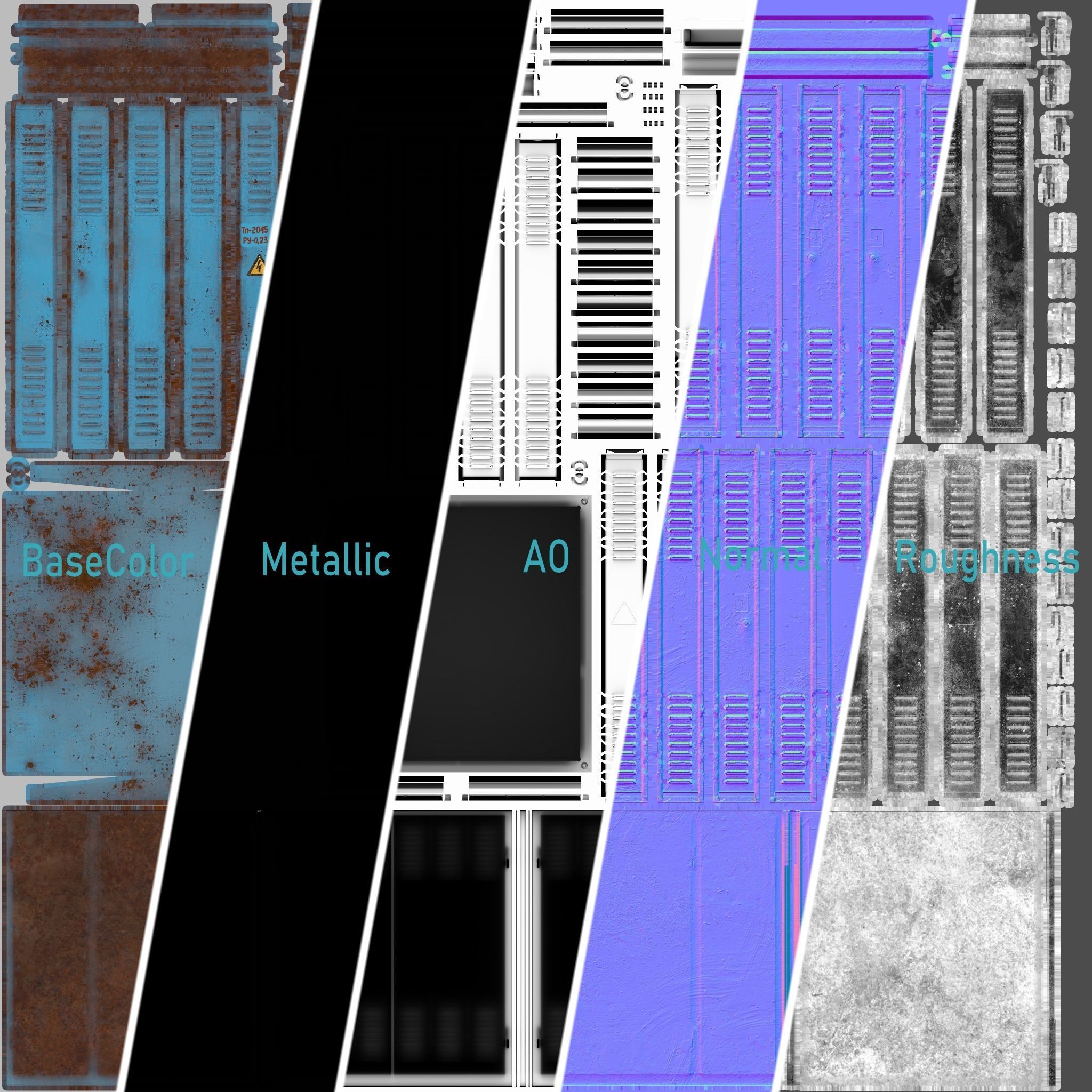 Transformer Substation Low-poly 3D model_56