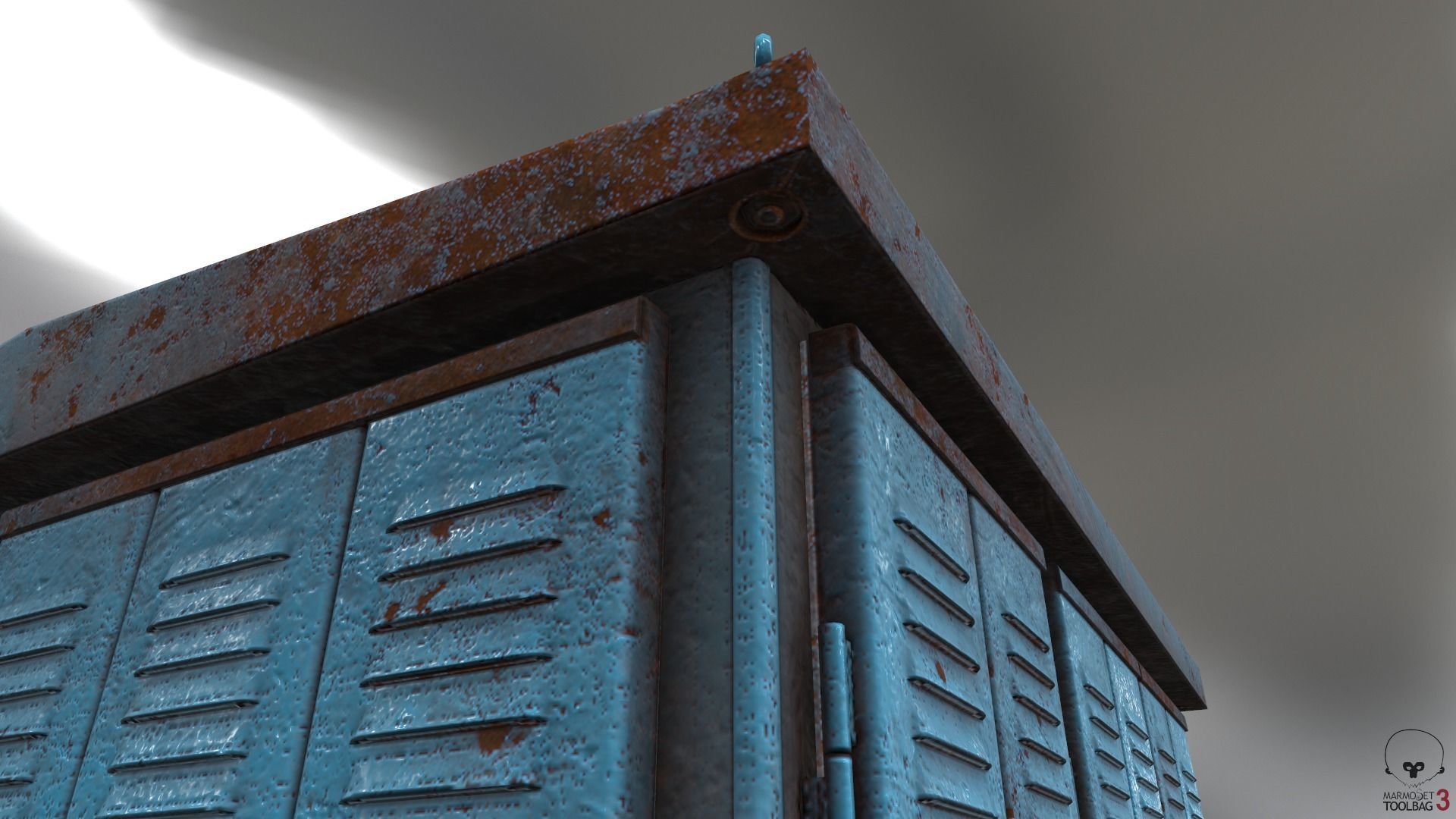 Transformer Substation Low-poly 3D model_17