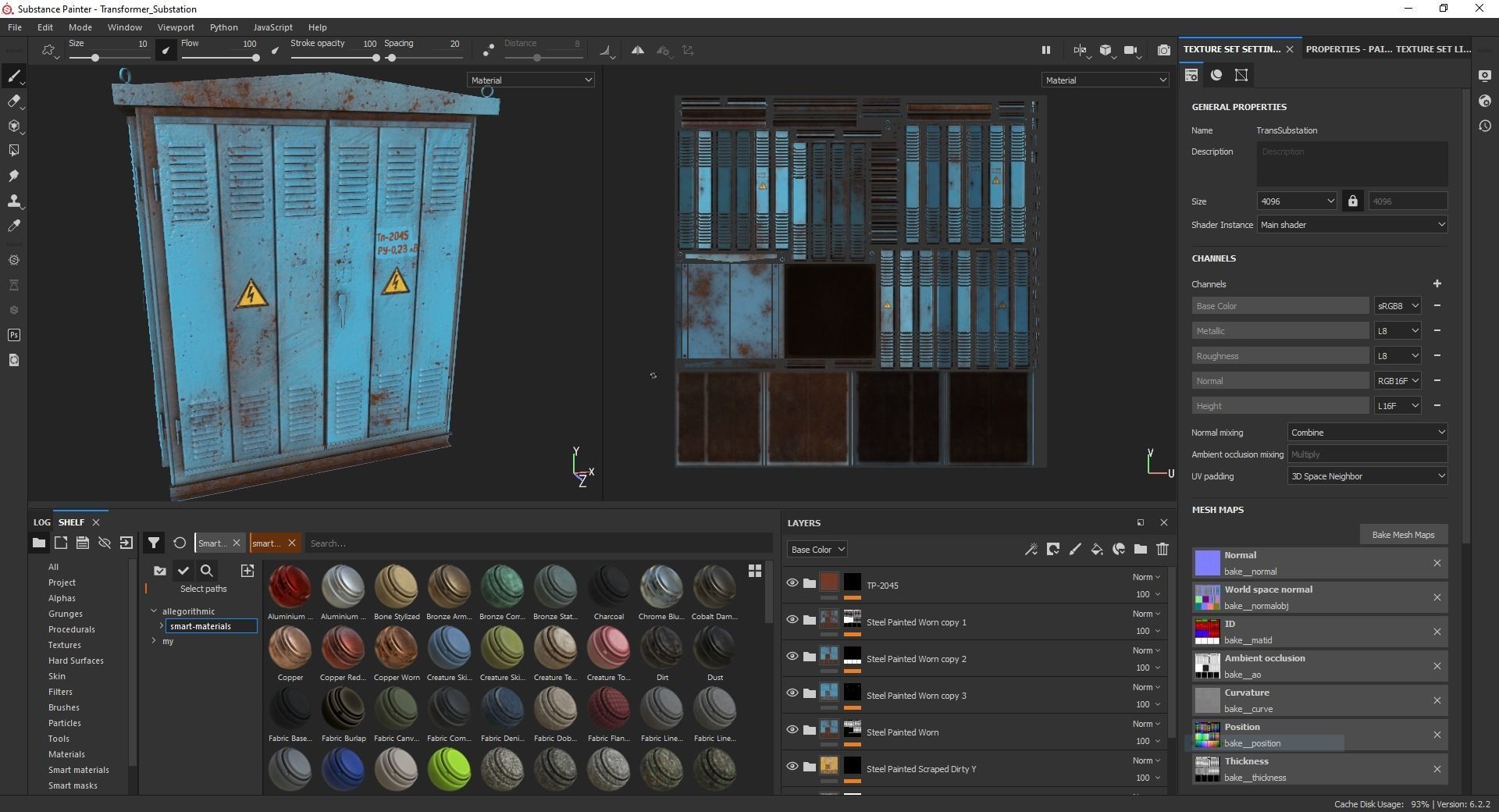 Transformer Substation Low-poly 3D model_61
