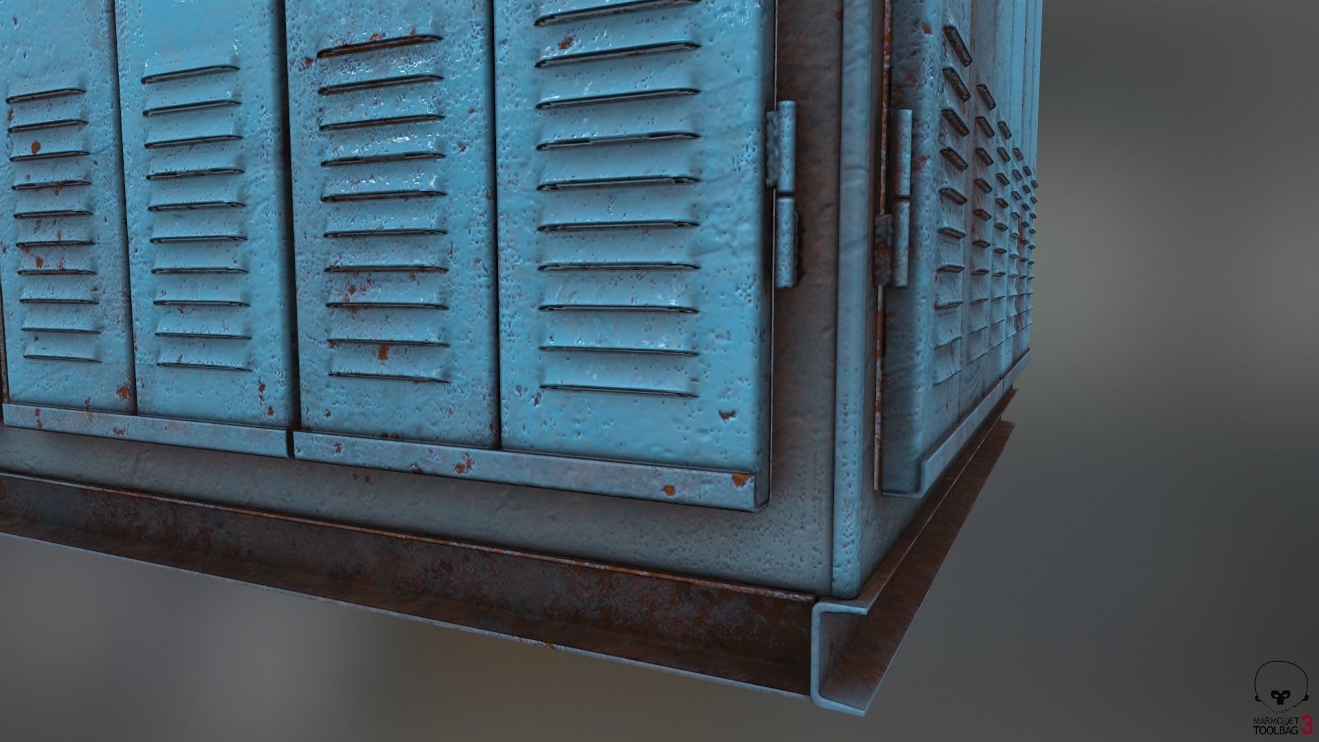 Transformer Substation Low-poly 3D model_13