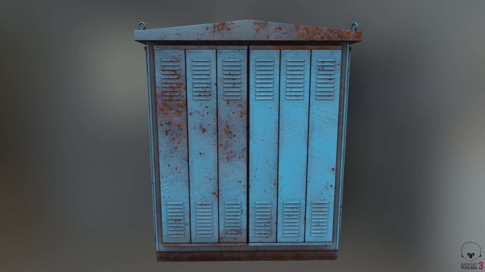 Transformer Substation Low-poly 3D model_8