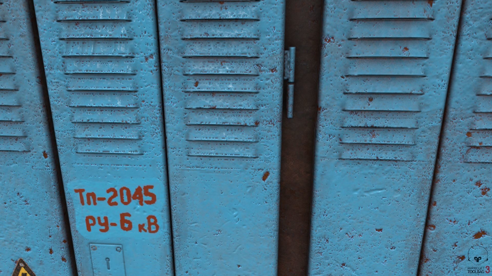 Transformer Substation Low-poly 3D model_19