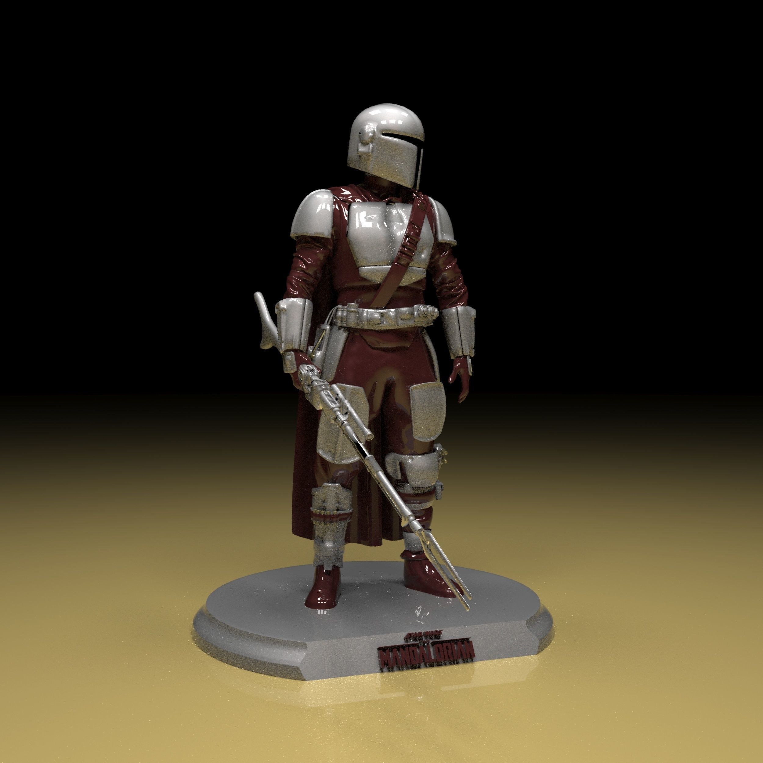The Mandalorian 3d Model Stl Files 3D print model_7