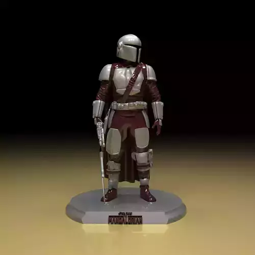 The Mandalorian 3d Model Stl Files 3D print model The Mandalorian 3d Model Stl Files 3D print model