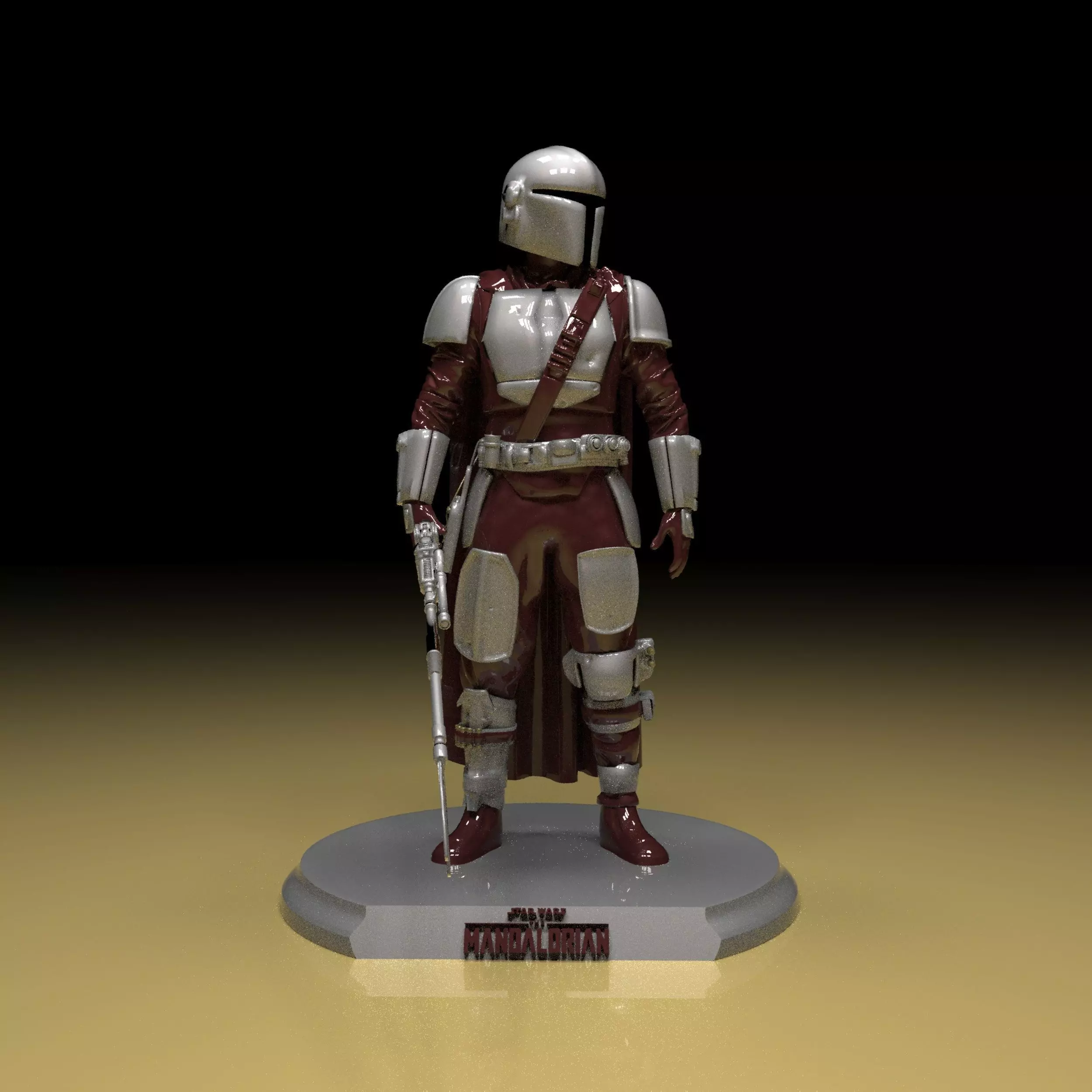 The Mandalorian 3d Model Stl Files 3D print model_0