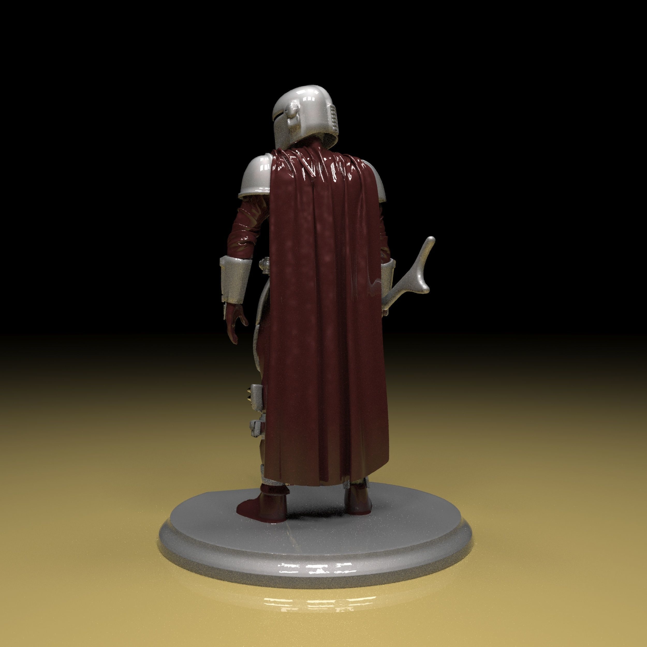 The Mandalorian 3d Model Stl Files 3D print model_3