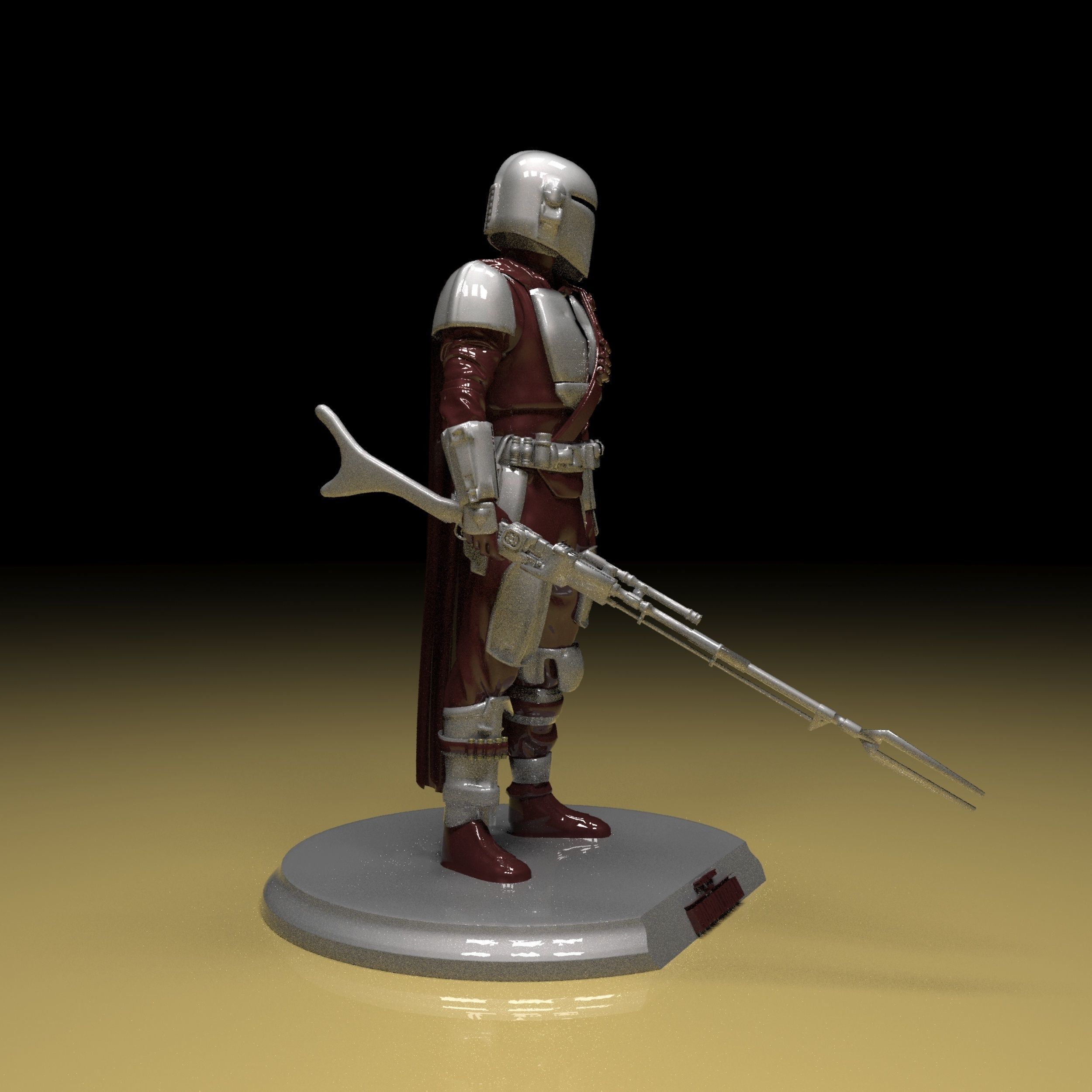 The Mandalorian 3d Model Stl Files 3D print model_6