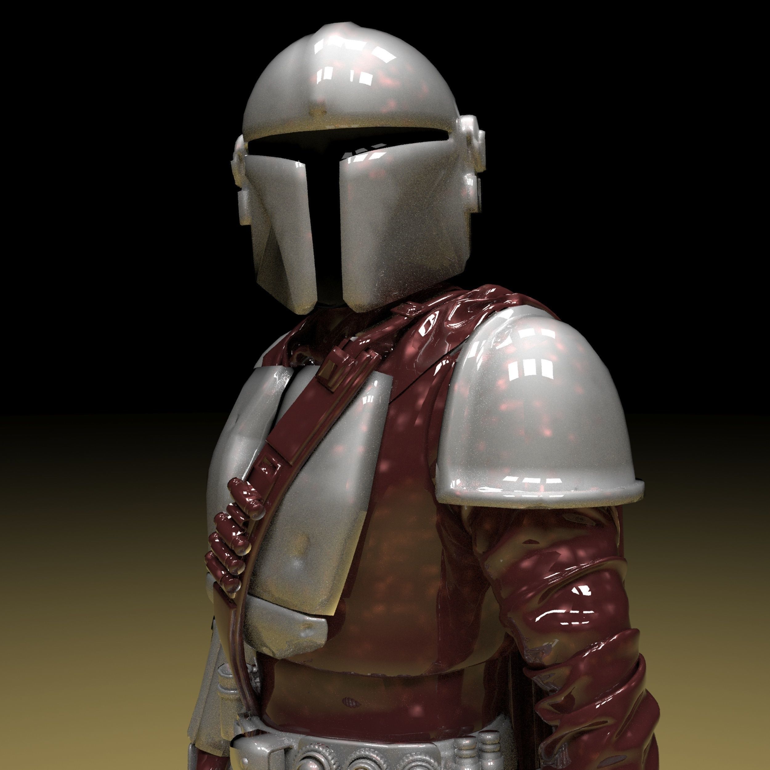 The Mandalorian 3d Model Stl Files 3D print model_11