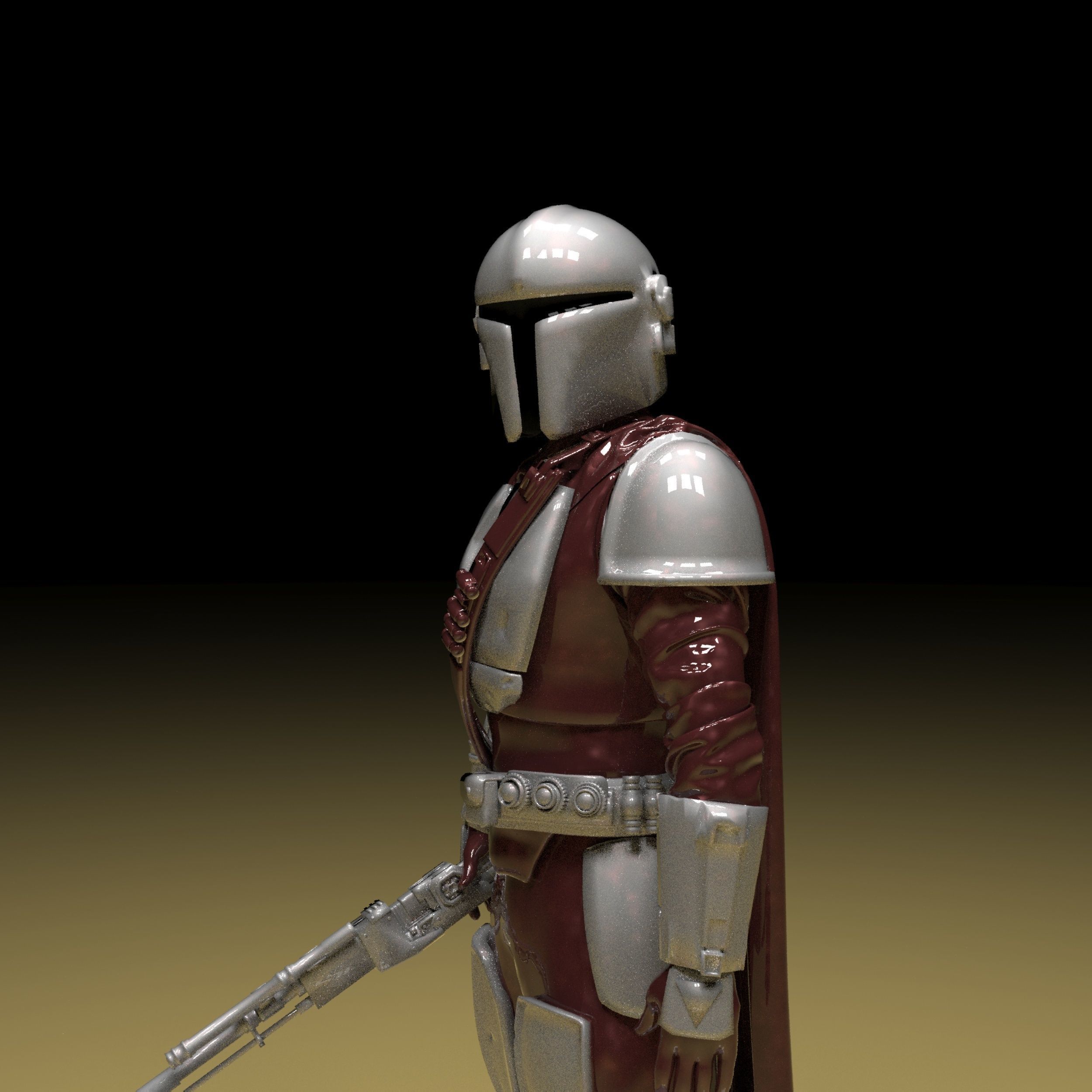 The Mandalorian 3d Model Stl Files 3D print model_9