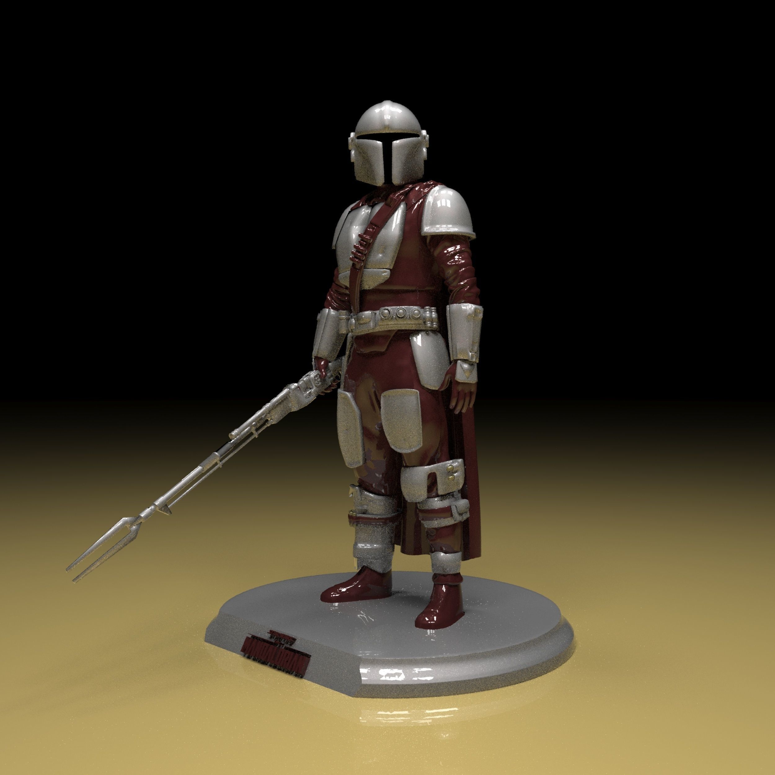 The Mandalorian 3d Model Stl Files 3D print model_1
