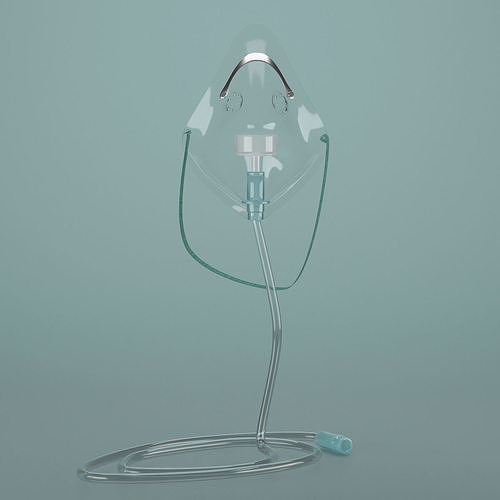 Oxygen Mask 3D model Low-poly 3D model