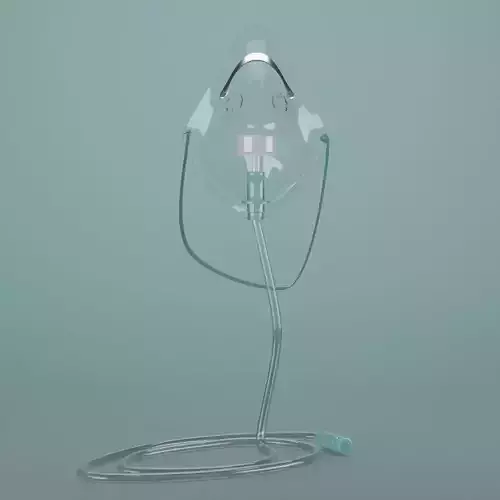 Oxygen Mask 3D model Low-poly 3D model