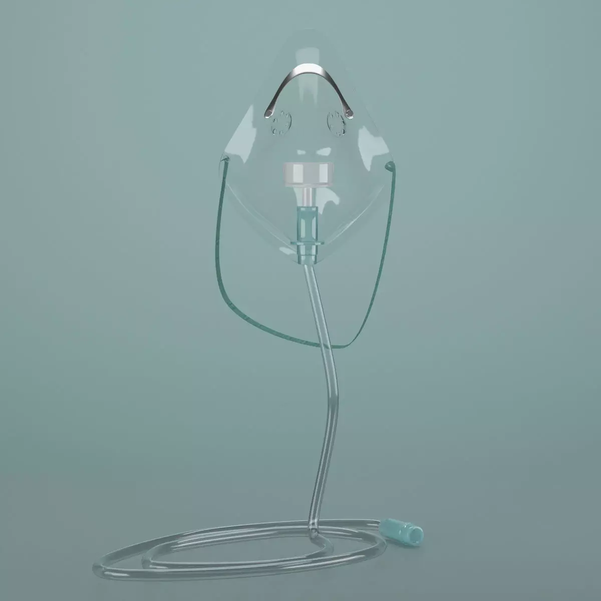 Oxygen Mask 3D model Low-poly 3D model