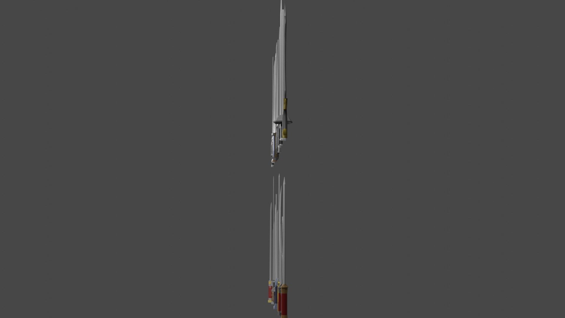 Sword Set Lowpoly Style Low-poly 3D model_10