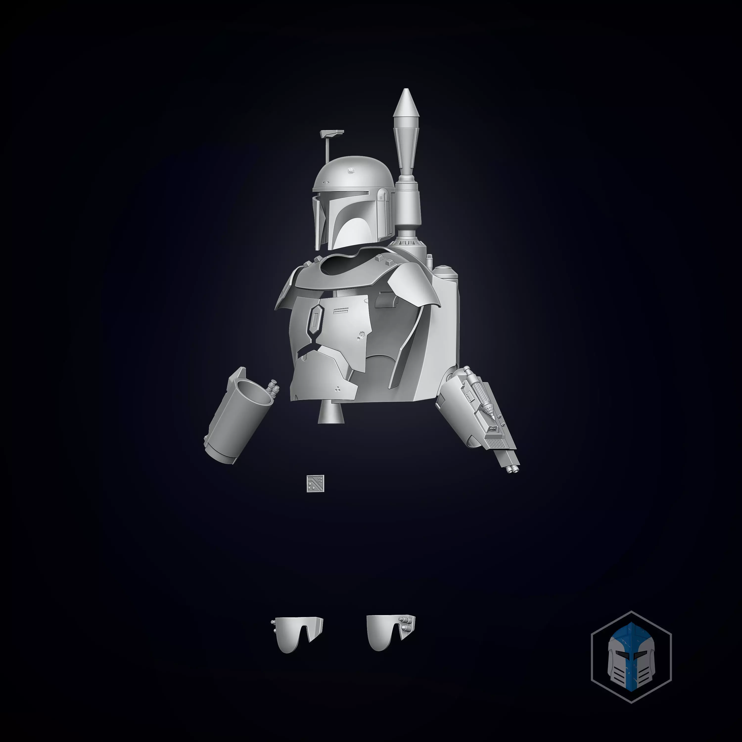 Boba Fett Armor 3D print model_0
