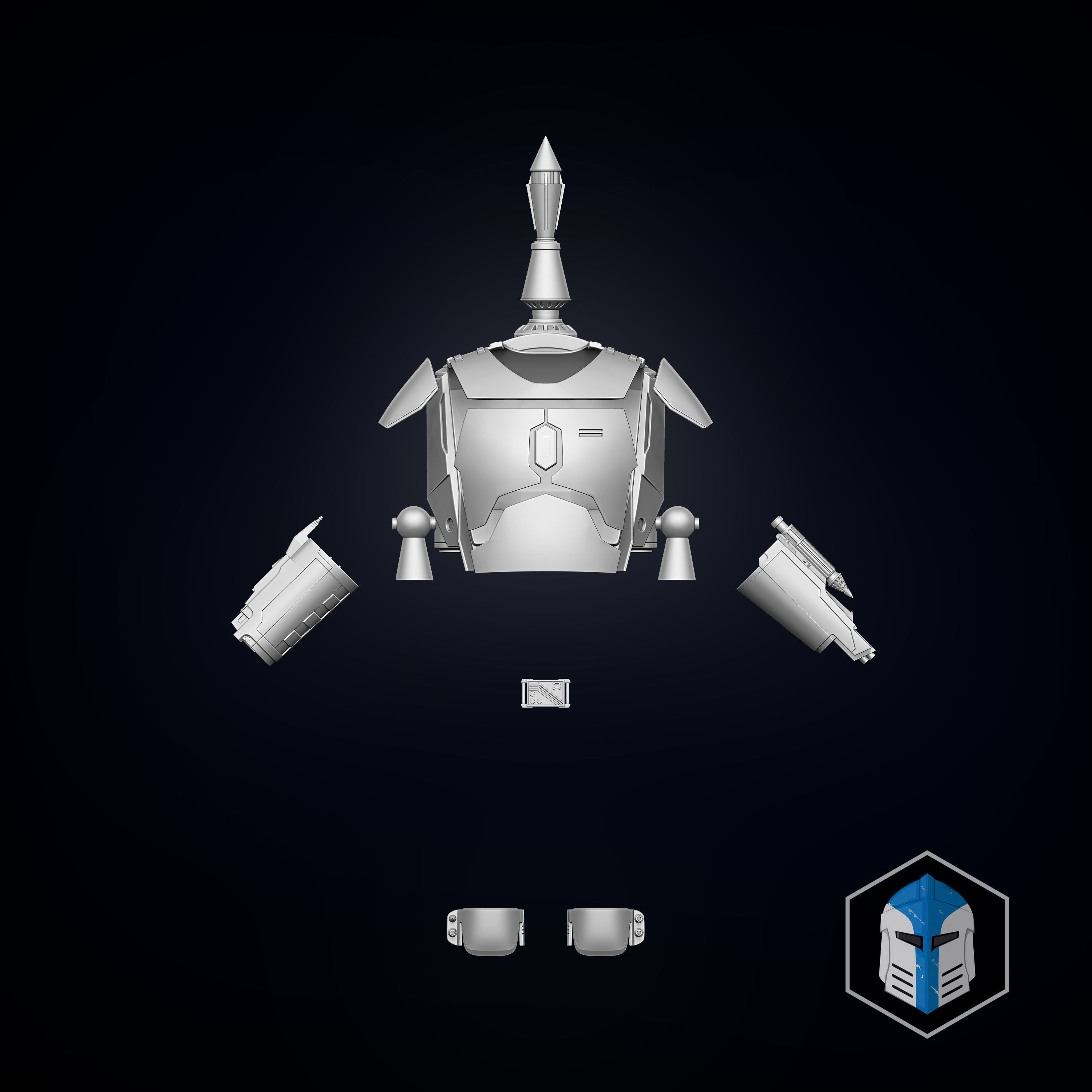 Boba Fett Armor 3D print model_3