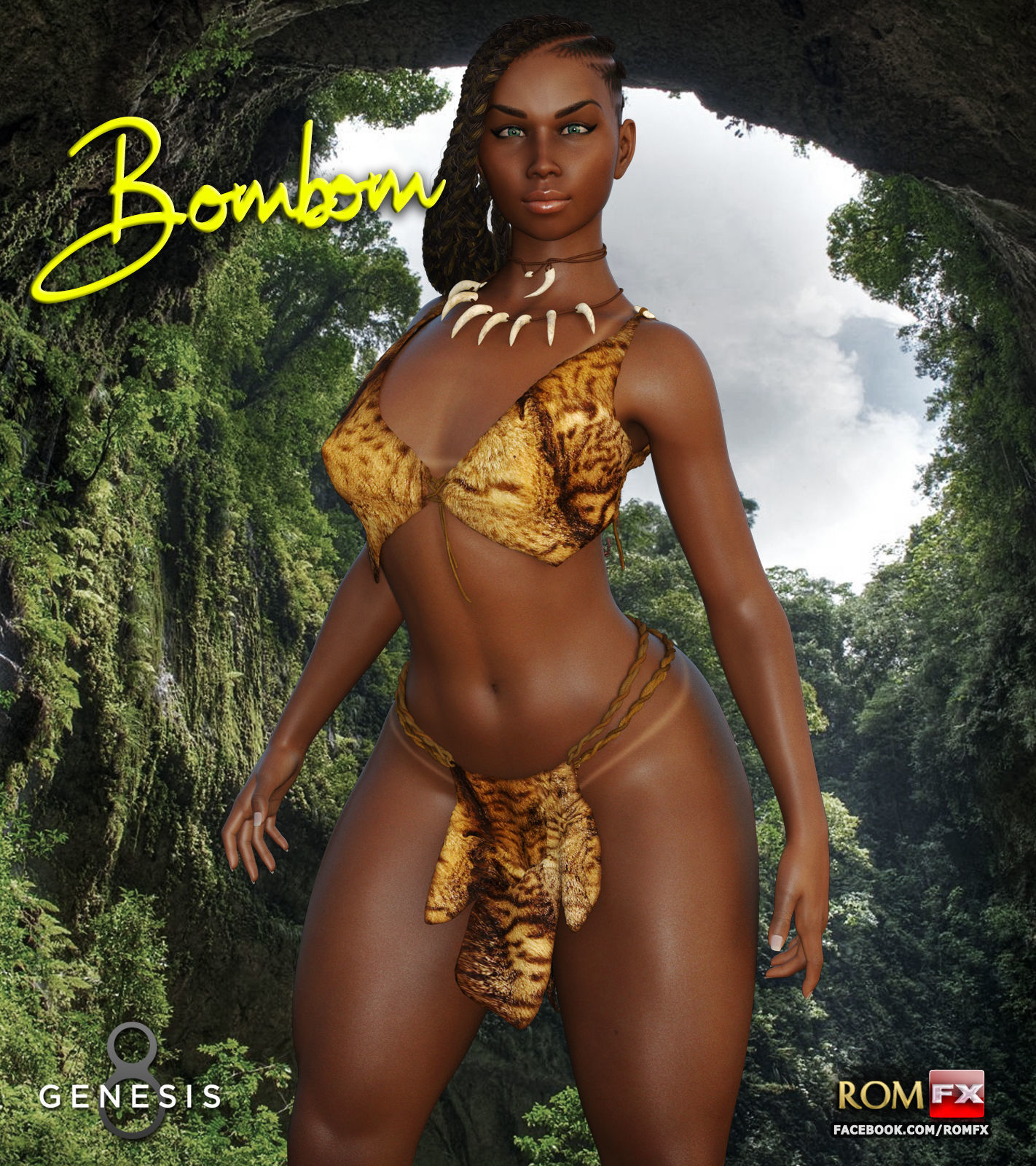 Bombom For G8F 3D model_2