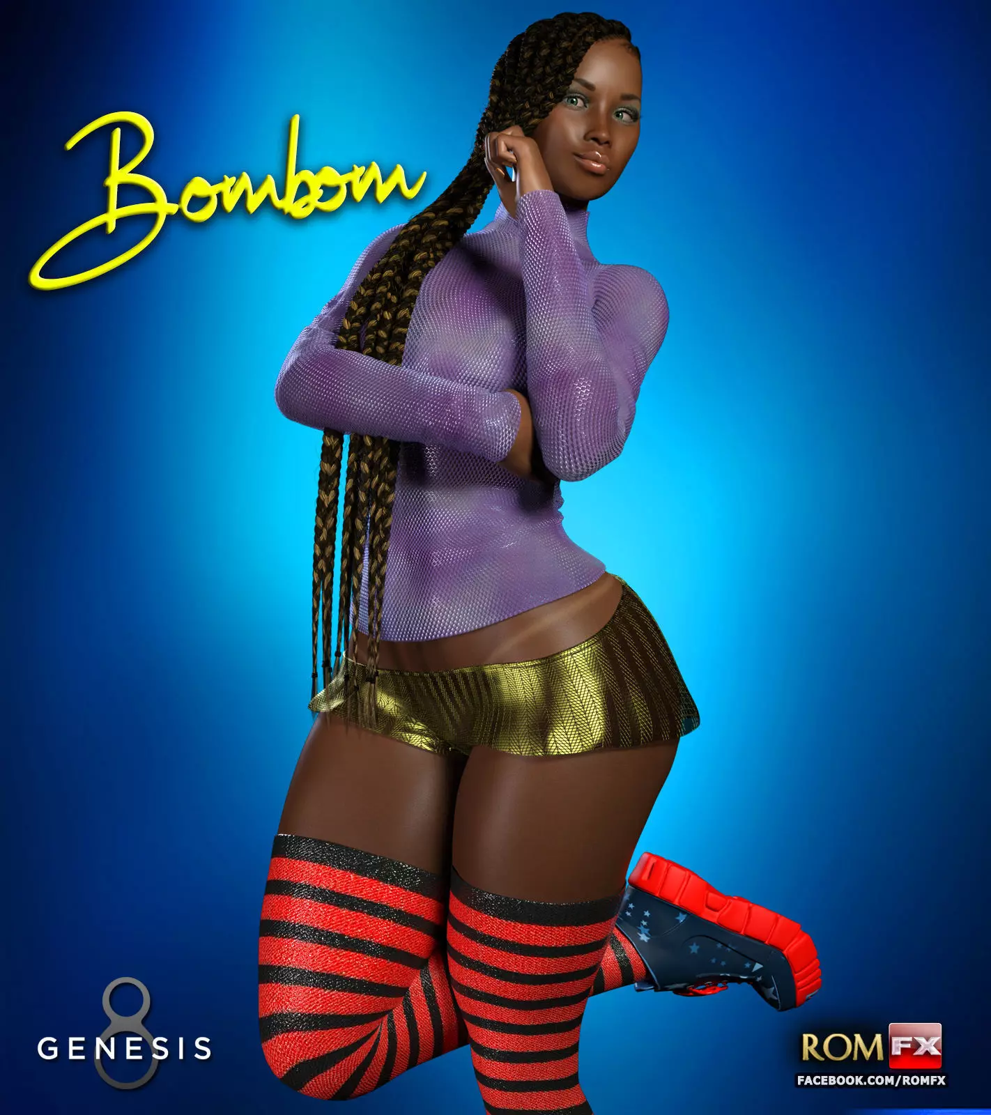 Bombom For G8F 3D model_0