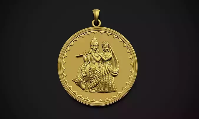 Radha Krishna Coin