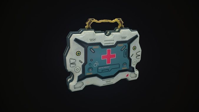 Sci fi medkit equipment 3d model Low-poly 3D model