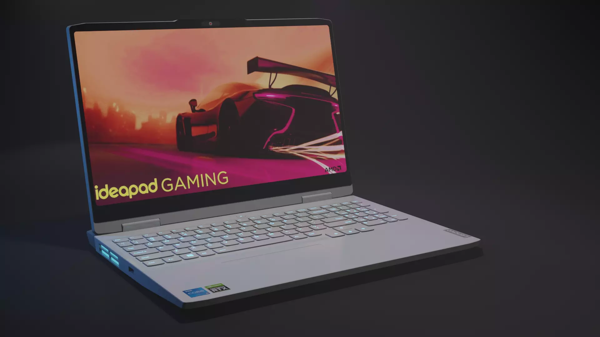 Laptop Lenovo Ideapad Gaming 3i 2022 3D model