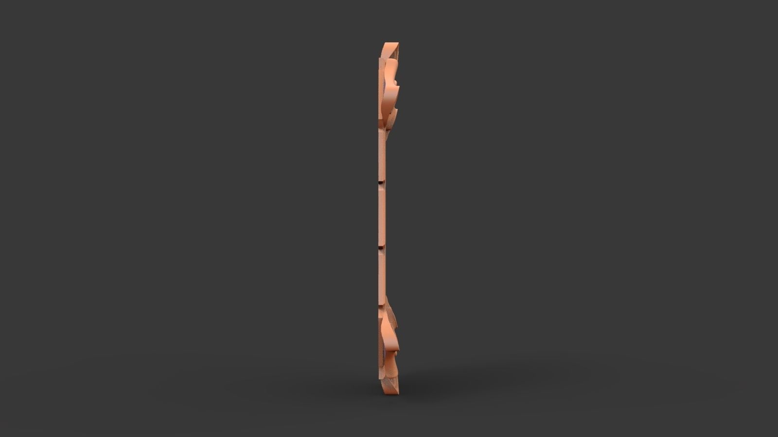 Parchment piece of metal 3D print model_2