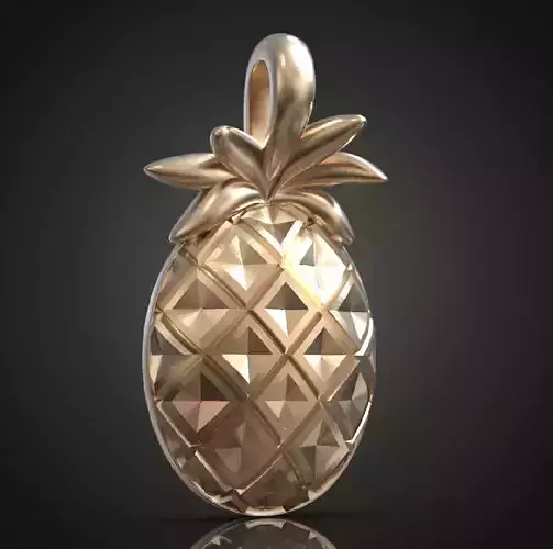 Pineapple pendant fruit tropic 3D print model