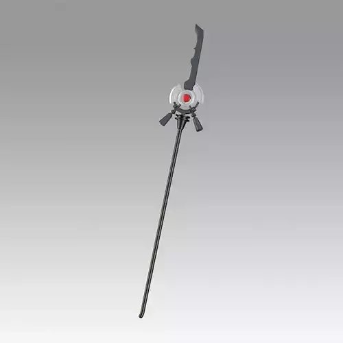 Arknights Podenco Staff sword Cosplay Weapon Prop 3D print model