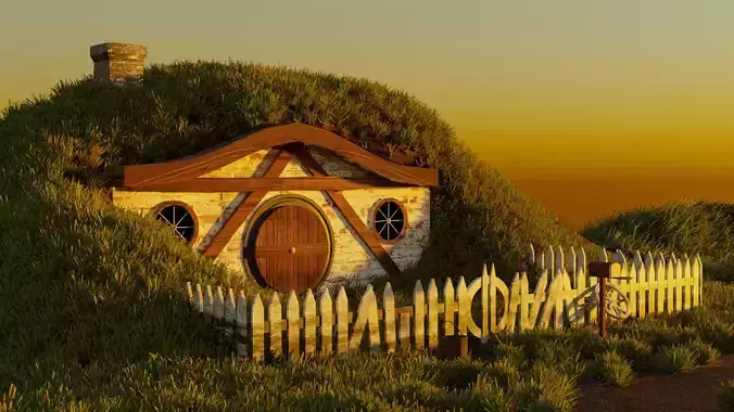 Hobbit Hole Bilbo Baggins House Lord Of The Rings