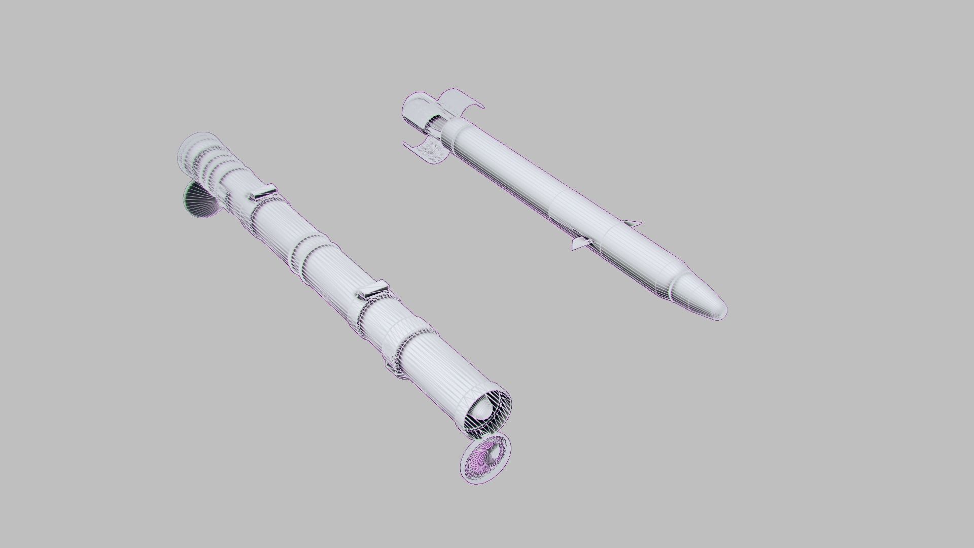 Missile  system Low-poly 3D model_10