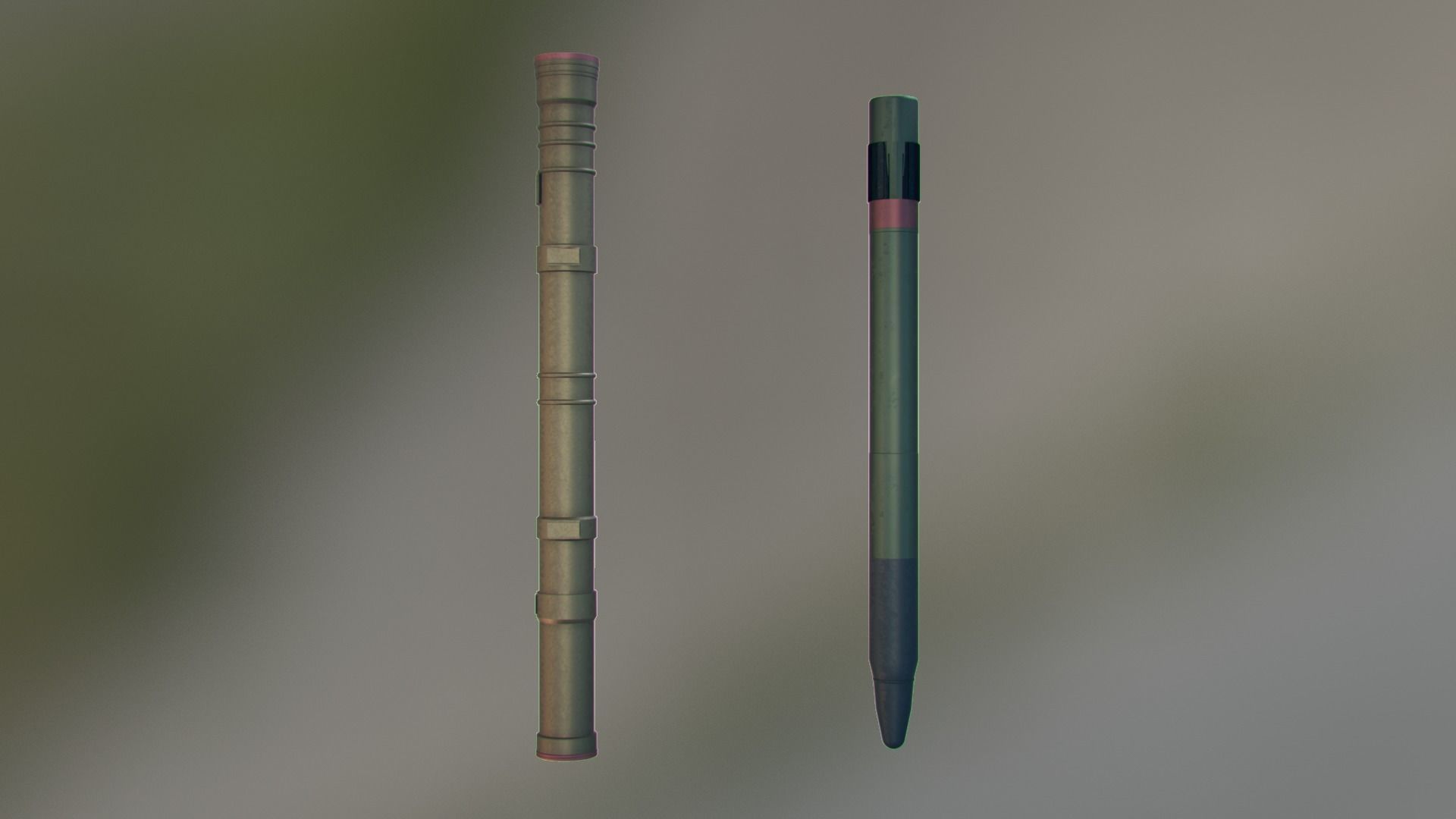 Missile  system Low-poly 3D model_12