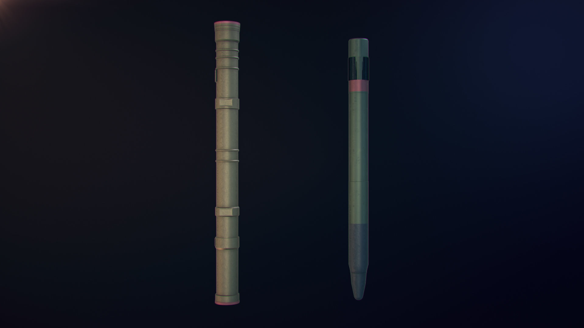 Missile  system Low-poly 3D model_2