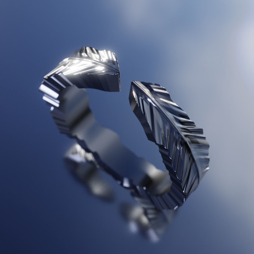 Ring - simple modern design 3D print model_2