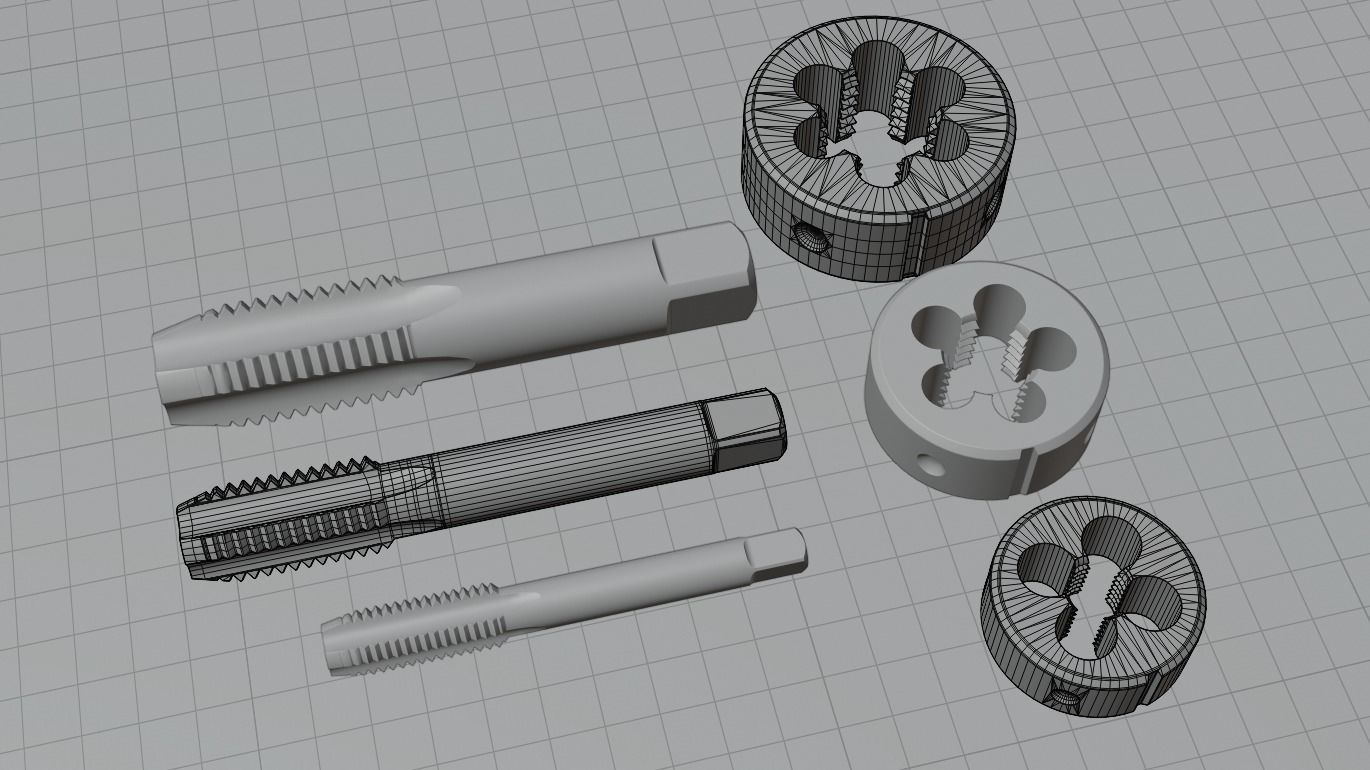 Taps and Dies 3D model_1