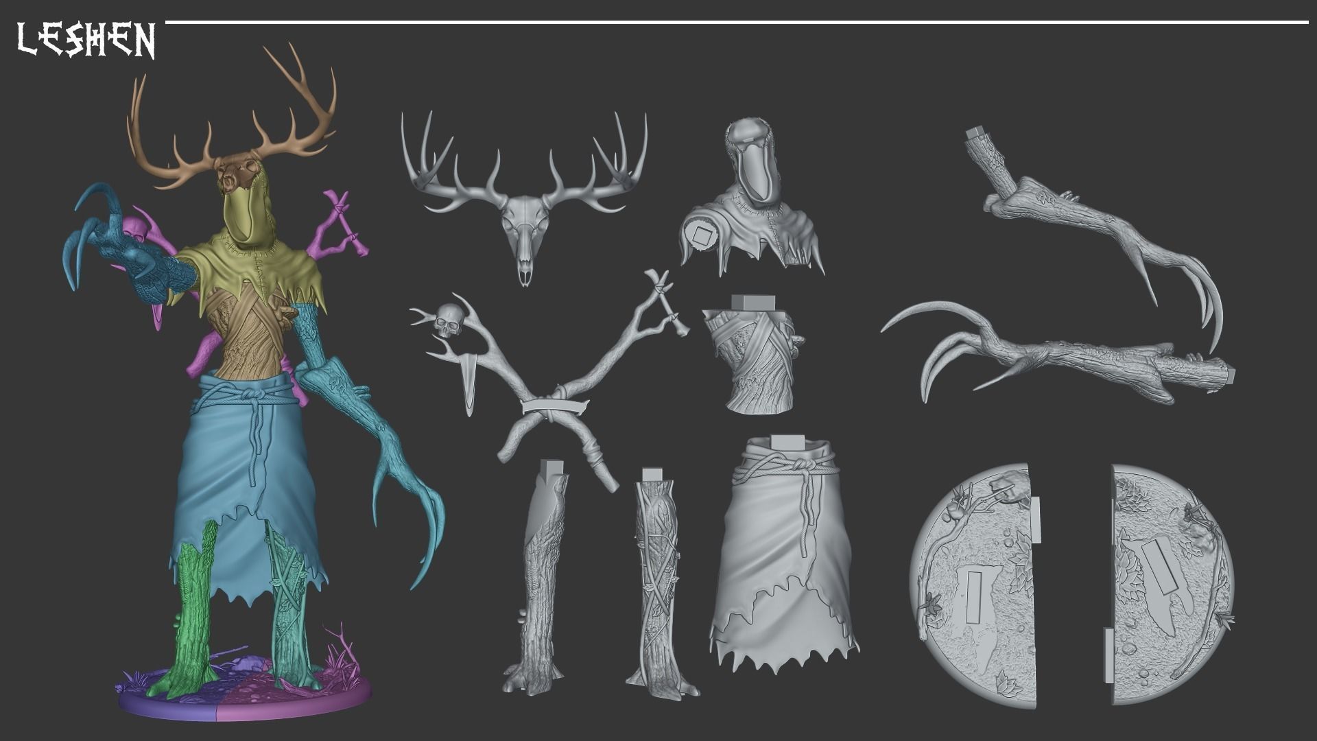 Leshen - The Witcher 3 3D print model_4