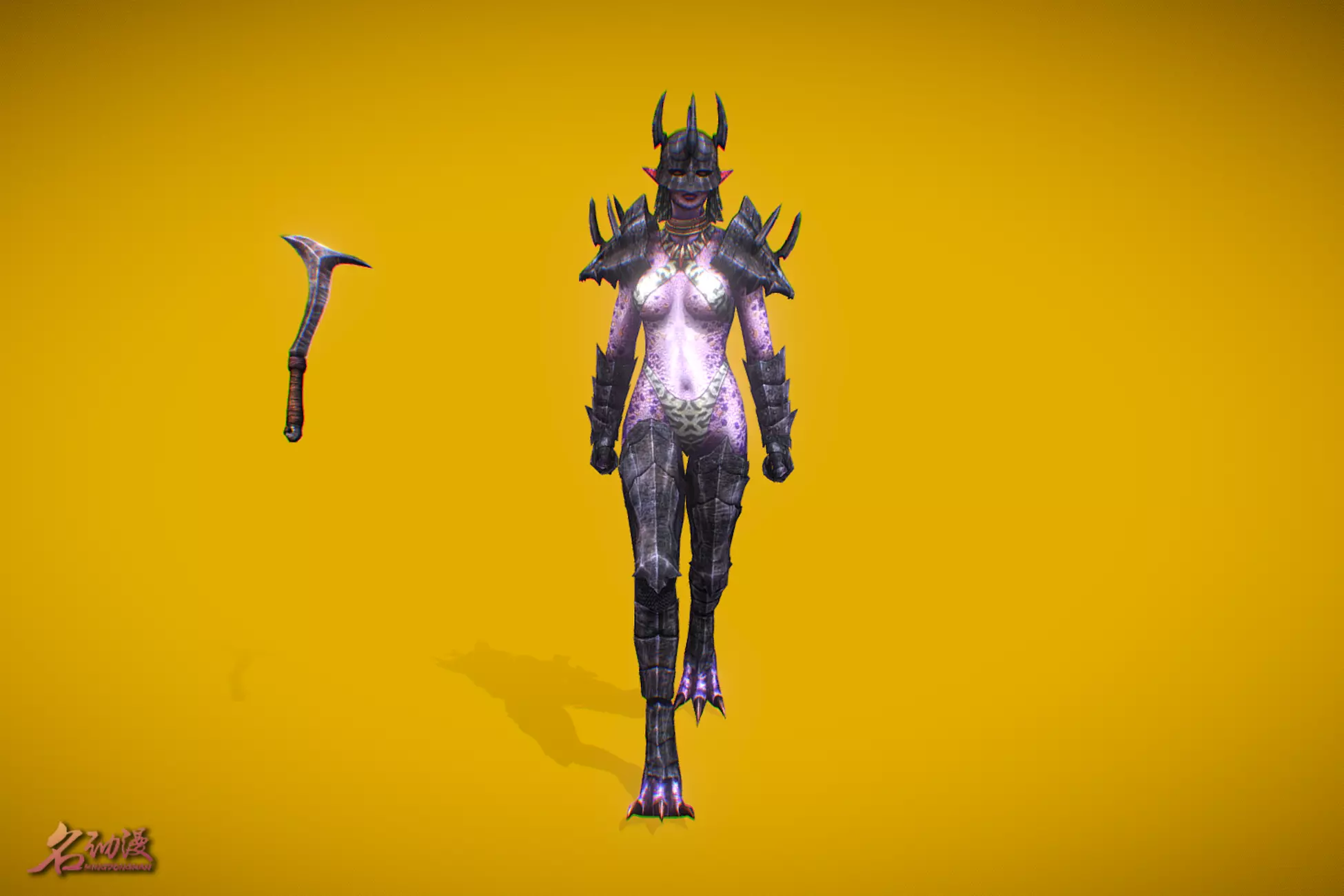 RPG Queen Triton Low-poly 3D model_0