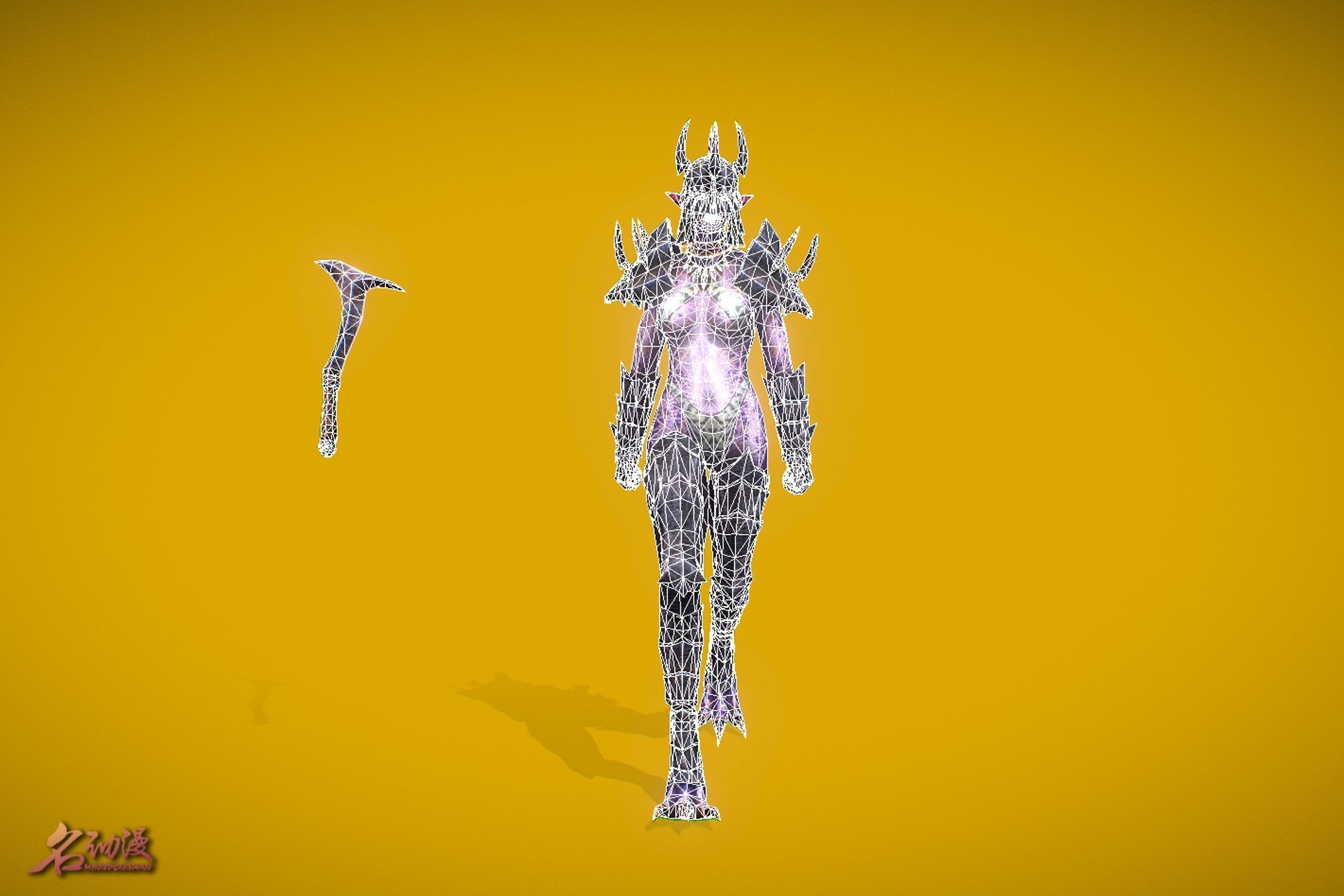 RPG Queen Triton Low-poly 3D model_5