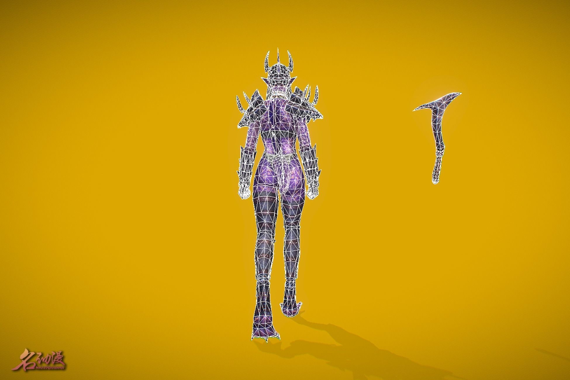 RPG Queen Triton Low-poly 3D model_6