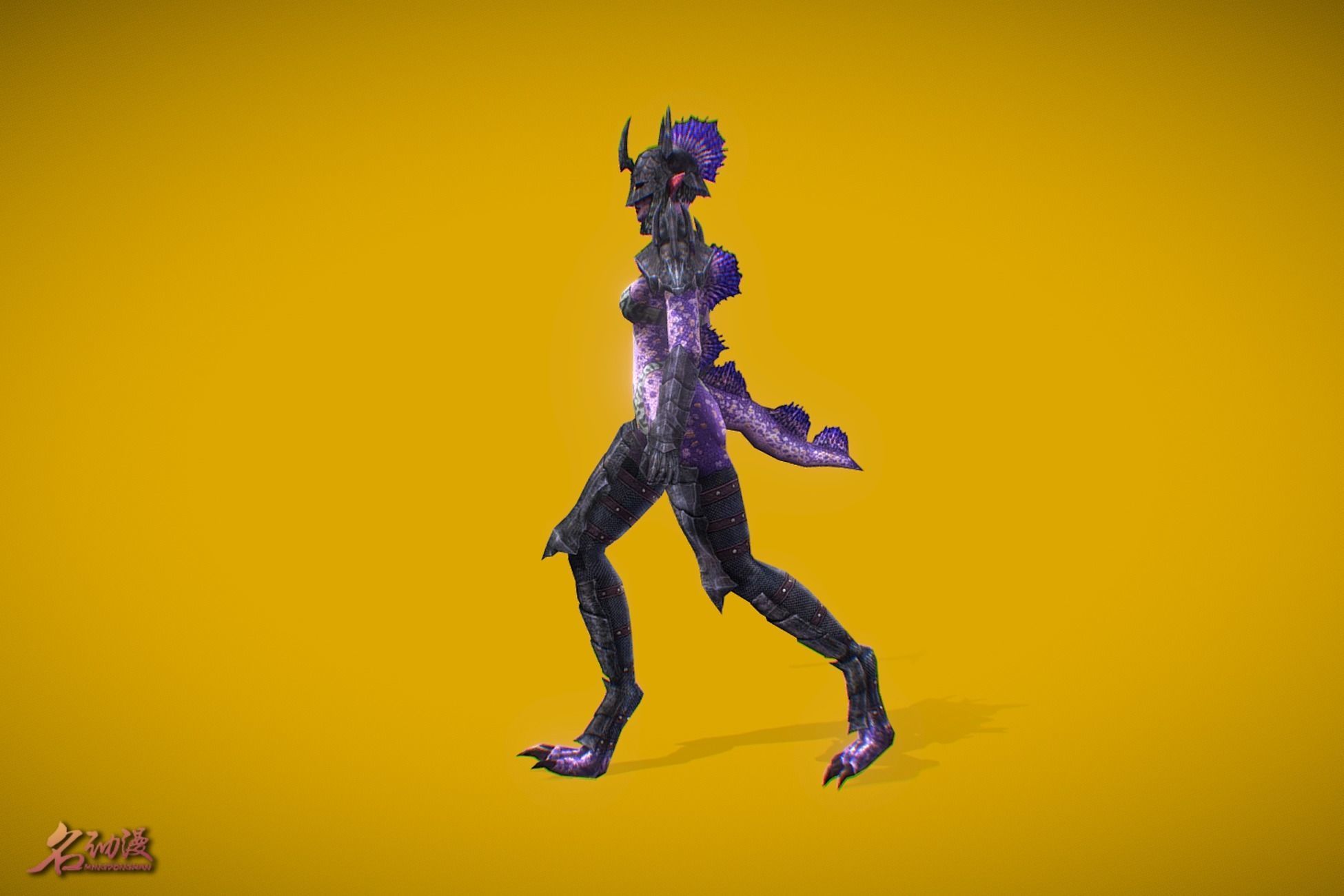 RPG Queen Triton Low-poly 3D model_2