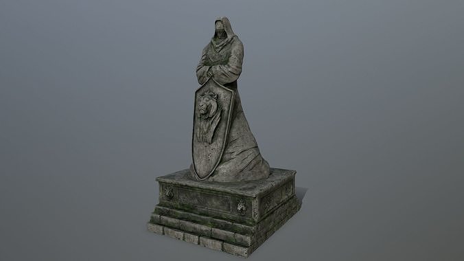 statue 03 Low-poly 3D model
