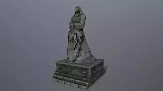 statue 03 Low-poly 3D model